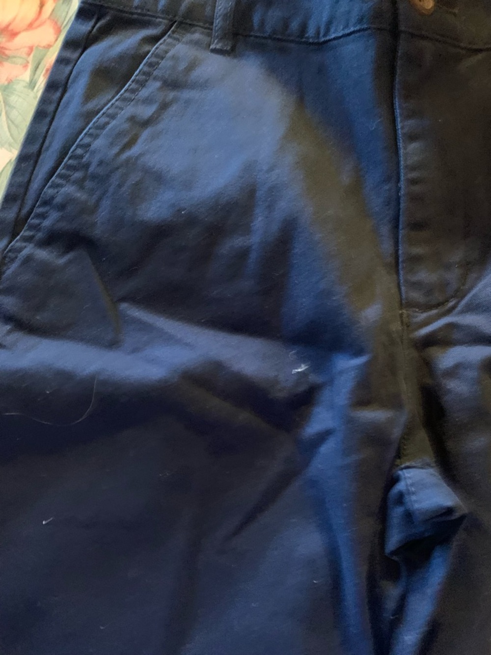 Old Navy Boys Navy Blue Stretch Chino Shorts Size 12 - Picture 2 of 7